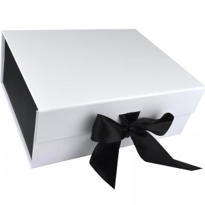 Bosca Bronntanais Fíon Ribín Clasaiceach